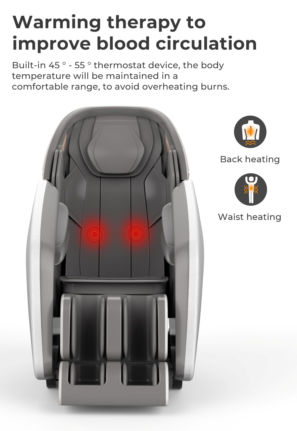 heating massage roller chair