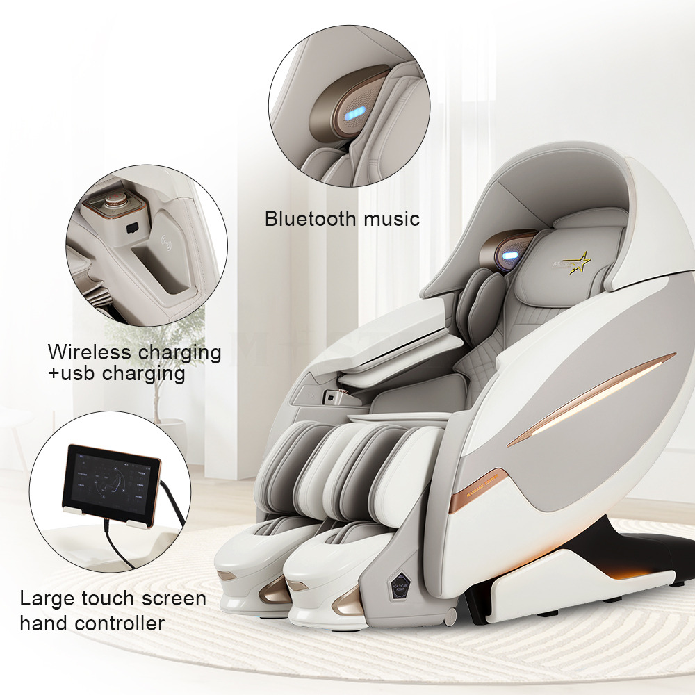 New Model Luxury 5D Sonic Wave Massage Chair with Separate Robotic Legs