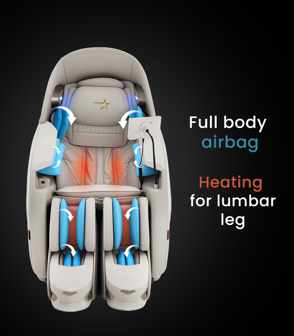 heating massage roller chair