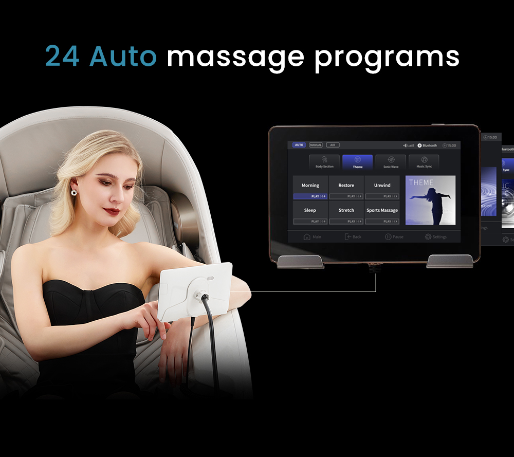 24 auto massage programs chair