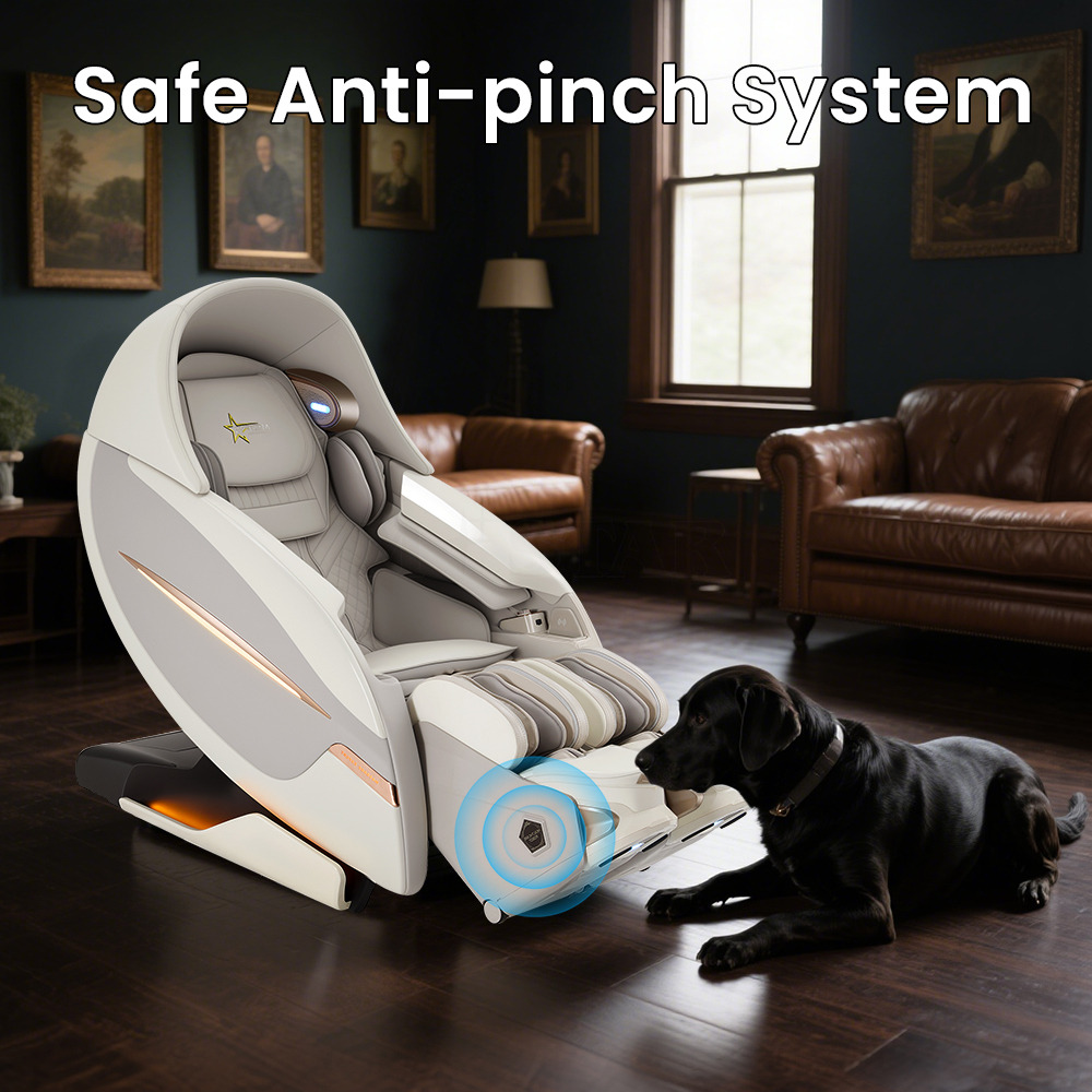 New Model Luxury 5D Sonic Wave Massage Chair with Separate Robotic Legs