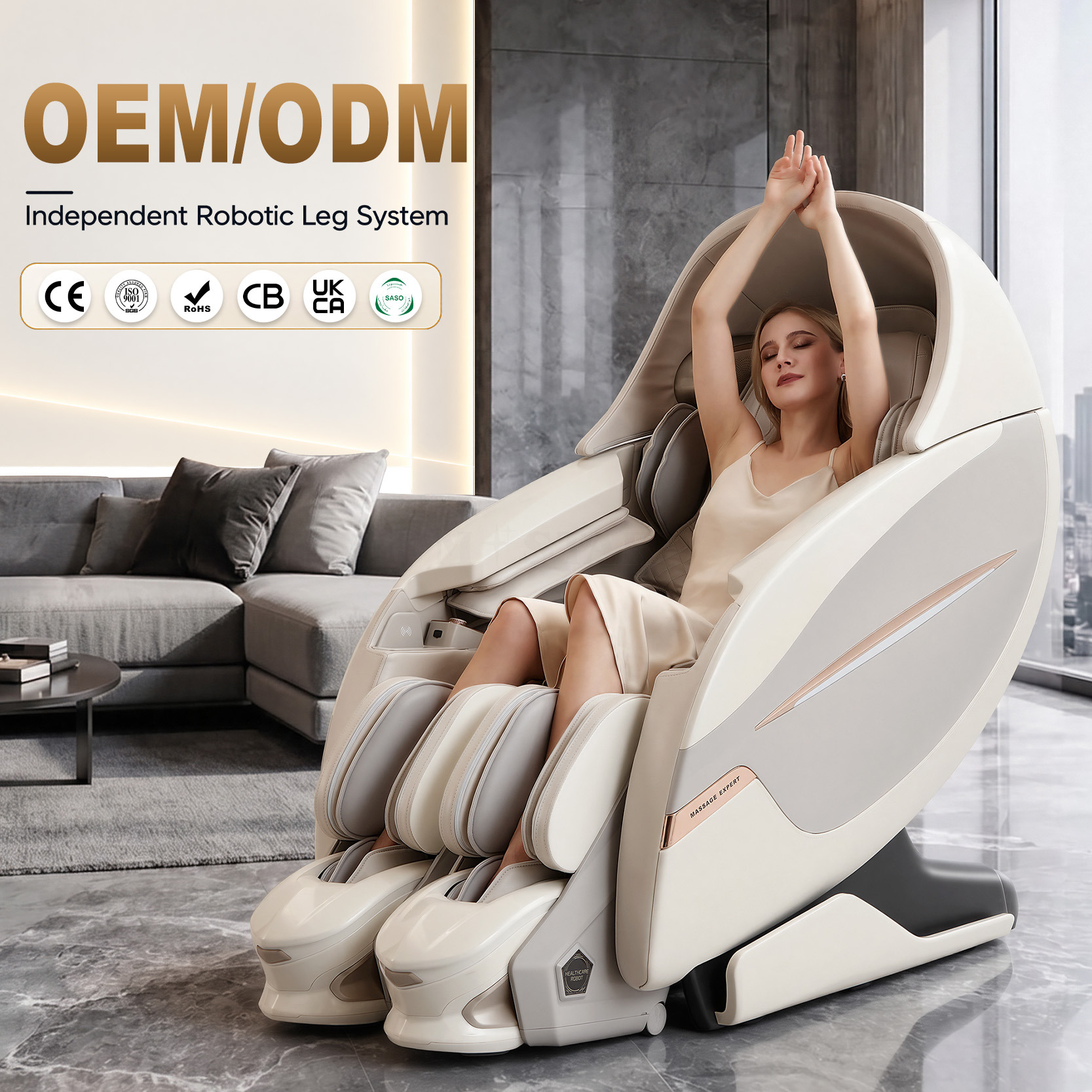 5D Sonic Wave Separate Robotic Legs Massage Chair MS-131ROBOT
